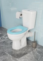 Детский унитаз-компакт Santek Алькор 1WH501846 белый, сиденье голубое