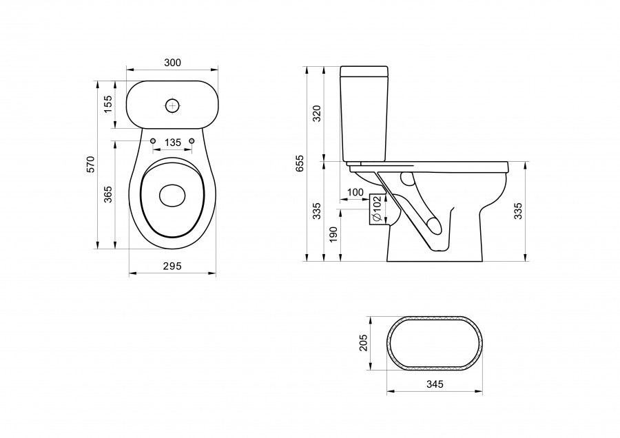 Детский унитаз-компакт Santek Алькор 1WH501846 белый, сиденье голубое