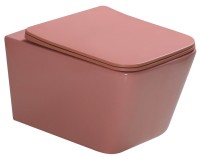 Унитаз подвесной SantiLine SL-5007T-P персиковый матовый