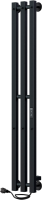 Полотенцесушитель электрический Indigo Style 3 PRO LSPRE120-13BRRt 120х13, черный муар