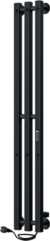 Полотенцесушитель электрический Indigo Style 3 PRO LSPRE120-13BRRt 120х13, черный муар