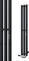Полотенцесушитель электрический Indigo Style 3 PRO LSPRE120-13BRRt 120х13, черный муар