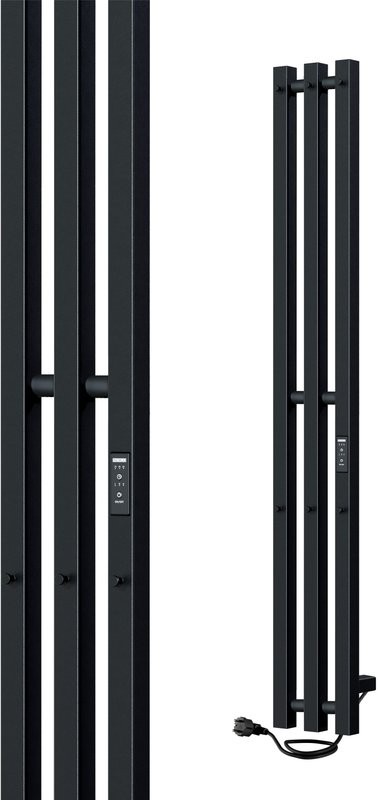 Полотенцесушитель электрический Indigo Style 3 PRO LSPRE120-13BRRt 120х13, черный муар