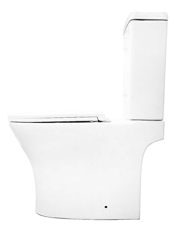 Унитаз-компакт напольный AZARIO Tesoro AZ-8501 безободковый, с микролифтом, глянцевый белый