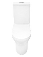 Унитаз-компакт напольный AZARIO Tesoro AZ-8501 безободковый, с микролифтом, глянцевый белый