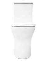 Унитаз-компакт напольный AZARIO Tesoro AZ-8501 безободковый, с микролифтом, глянцевый белый