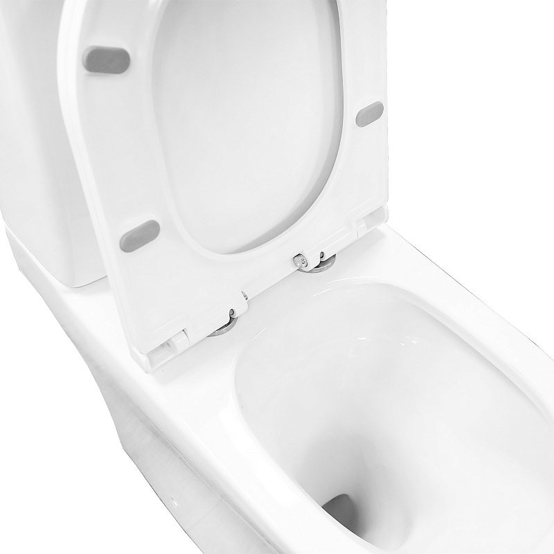 Унитаз-компакт напольный AZARIO Tesoro AZ-8501 безободковый, с микролифтом, глянцевый белый