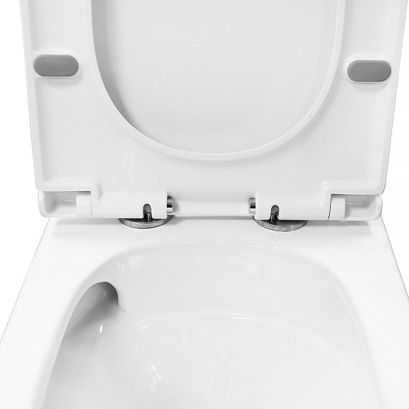 Унитаз-компакт напольный AZARIO Tesoro AZ-8501 безободковый, с микролифтом, глянцевый белый