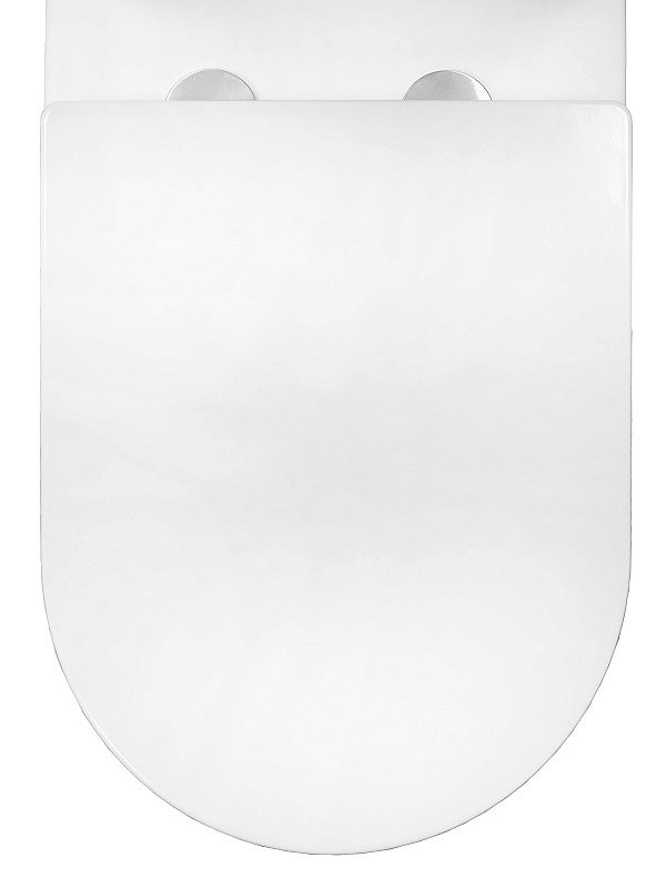 Унитаз-компакт напольный AZARIO Tesoro AZ-8501 безободковый, с микролифтом, глянцевый белый