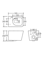 Унитаз подвесной CHARUS Alva EWC700-114W Унитаз подвесной CHARUS Alva EWC700-114W