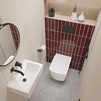 Система инсталляции для унитазов Lavinia Boho RelFix 77010004 4 в 1 с кнопкой смыва, матовый черный
