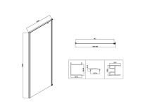 Душевой уголок Vincea Slim-N VSR-5SN1010CL 100х100, профиль хром, стекло прозрачное