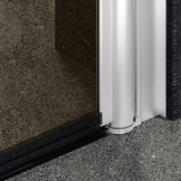 Душевая дверь в нишу Maybahglass MGD-427-1 120 см, профиль матовый белый, стекло бронза