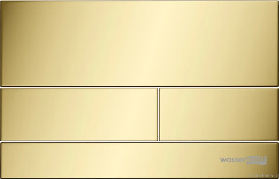 Система инсталляции для унитазов Wasserkraft Abens 20TLT.010.ME.BL.PG04 с кнопкой смыва золото