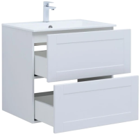 Мебель для ванной комнаты Aquanet Терра 70 подвесная, белая матовая