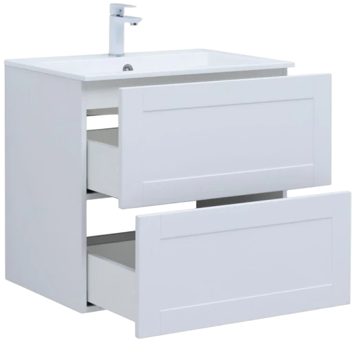 Мебель для ванной комнаты Aquanet Терра 70 подвесная, белая матовая