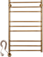 Полотенцесушитель электрический Secado Мерида 3 85x55 см, подключение слева, бронза, лесенка, латунь