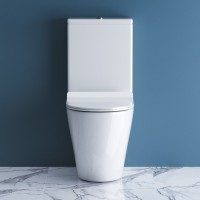 Унитаз-компакт напольный BelBagno Sfera-r BB2141CPR безободковый, крышка BB2111SC с микролифтом, бачок BB2141T