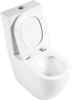Унитаз-компакт напольный BelBagno Sfera-r BB2141CPR безободковый, крышка BB2111SC с микролифтом, бачок BB2141T