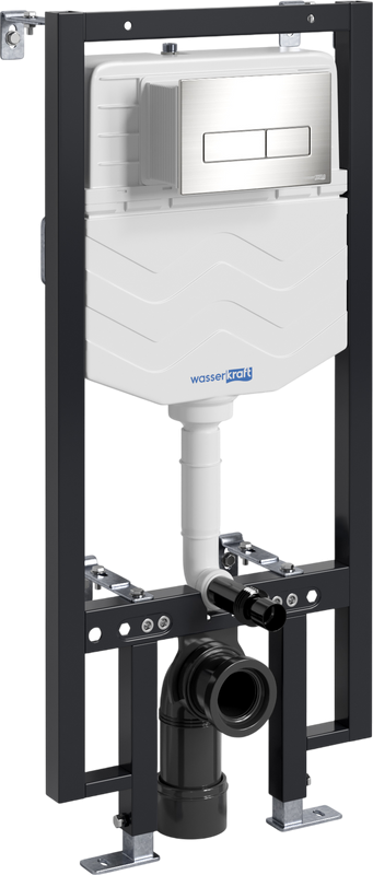 Система инсталляции для унитазов Wasserkraft Vils 56TLT.010.ME.BN03 с кнопкой смыва никель