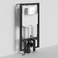 Система инсталляции для унитазов Wasserkraft Vils 56TLT.010.ME.BN03 с кнопкой смыва никель