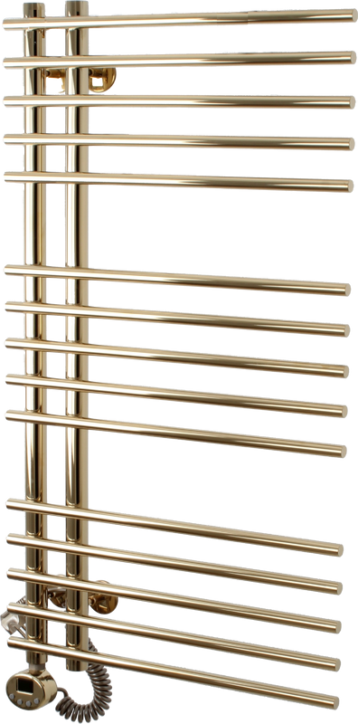 Полотенцесушитель электрический Domoterm Гамма П15 7x100, правый, золото