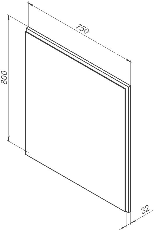 Мебель для ванной комнаты Aquanet Джейн (Flat) 80 подвесная, белая матовая