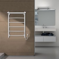 Полотенцесушитель Azario VERONA 500/800 электрический БЕЛЫЙ с полкой R 5 пер.