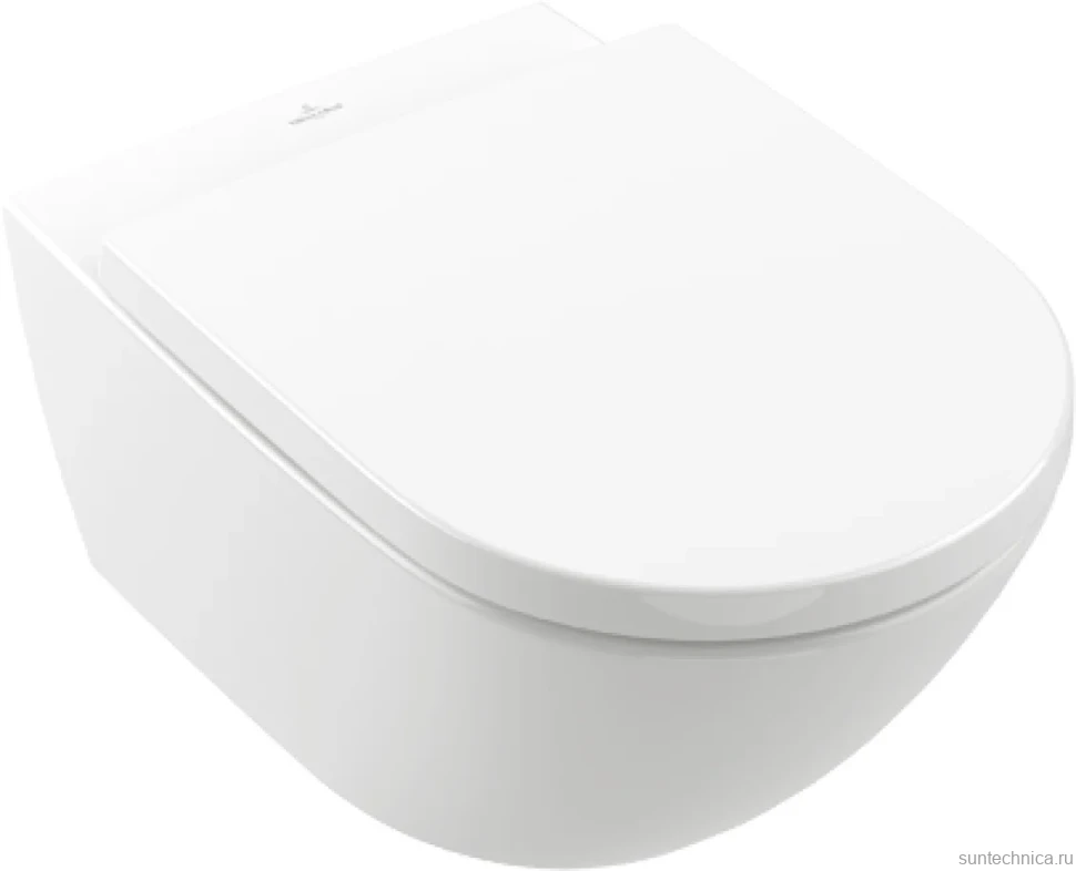 Унитаз подвесной Villeroy & Boch Subway 3.0 4670TSR1 alpin, ceramicplus, сиденье с микролифтом