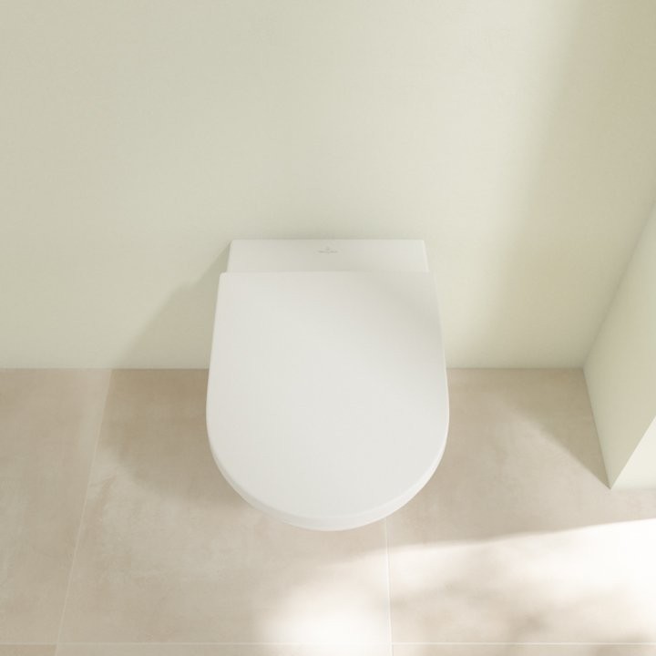 Унитаз подвесной Villeroy & Boch Subway 3.0 4670TSR1 alpin, ceramicplus, сиденье с микролифтом