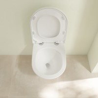 Унитаз подвесной Villeroy & Boch Subway 3.0 4670TSR1 alpin, ceramicplus, сиденье с микролифтом
