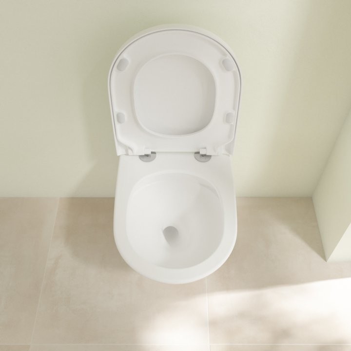 Унитаз подвесной Villeroy & Boch Subway 3.0 4670TSR1 alpin, ceramicplus, сиденье с микролифтом