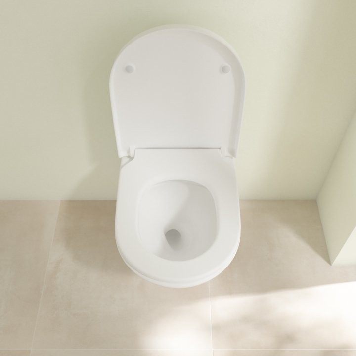 Унитаз подвесной Villeroy & Boch Subway 3.0 4670TSR1 alpin, ceramicplus, сиденье с микролифтом