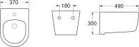 Биде подвесное Ceramicanova Play CN3002