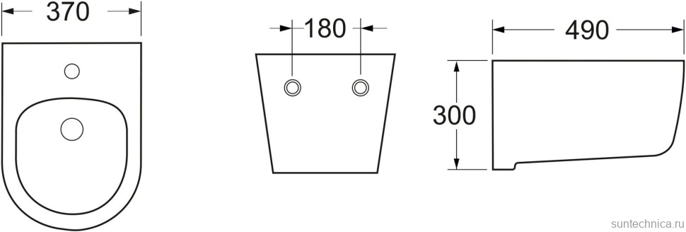 Биде подвесное Ceramicanova Play CN3002