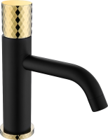 Смеситель для раковины Boheme Stick 121-BG black diamond gold
