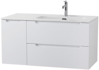 Мебель для ванной комнаты BelBagno Etna 100 R 2 ящика, дверца, bianco lucido