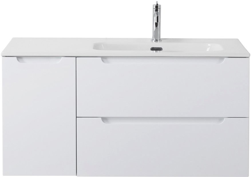 Мебель для ванной комнаты BelBagno Etna 100 R 2 ящика, дверца, bianco lucido