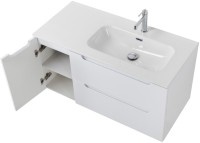 Мебель для ванной комнаты BelBagno Etna 100 R 2 ящика, дверца, bianco lucido