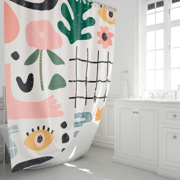 Штора для ванной Fixsen 2500 Summer FX-2506 180x200