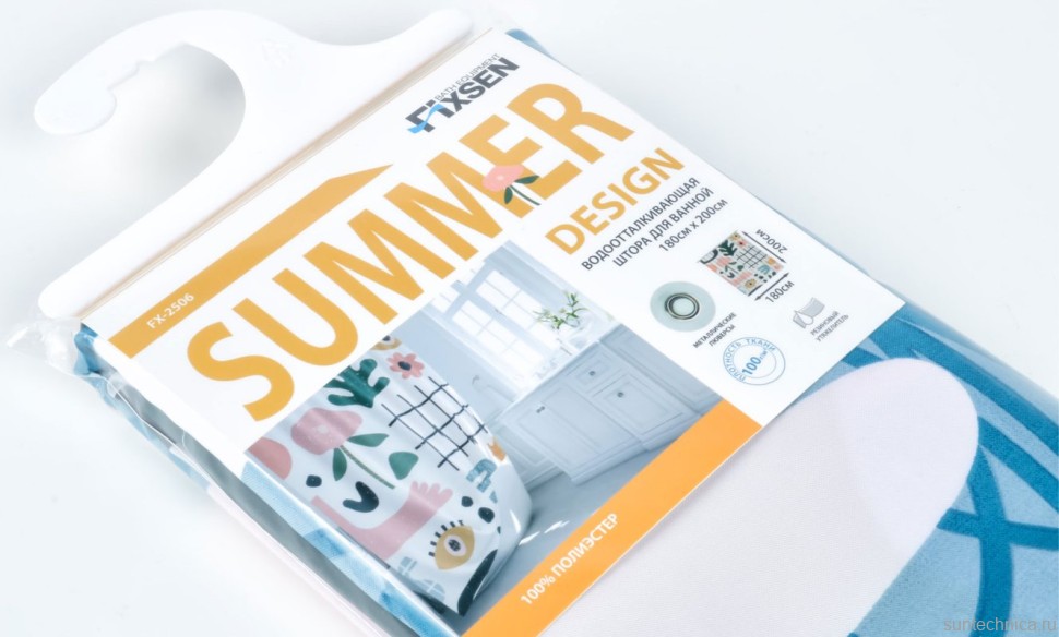 Штора для ванной Fixsen 2500 Summer FX-2506 180x200