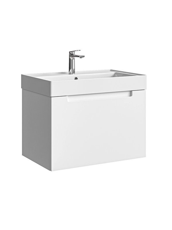 Тумба с раковиной Aqwella Vancouver 70 подвесная, белая