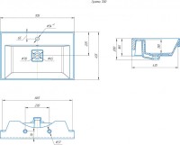Тумба с раковиной Aqwella Vancouver 70 подвесная, белая