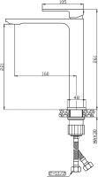 Смеситель для раковины Orange Lutz Lutz M04-121b для раковины