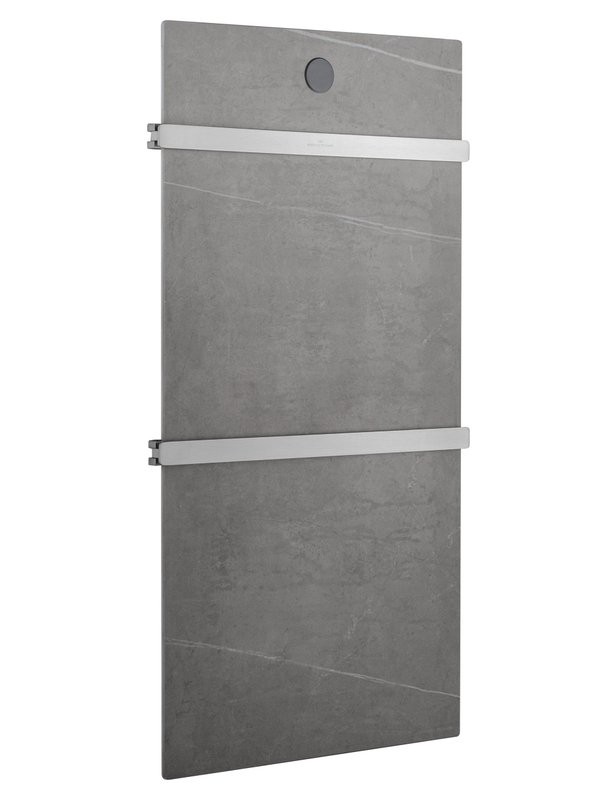 Полотенцесушитель электрический Wonzon & Woghand WW-A502-BR серый мрамор, брашированный никель