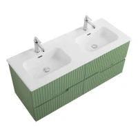 Мебель для ванной комнаты Cezares Duet 120 фисташковый софт, раковина Cezares CZR-8095-120-2