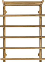 Полотенцесушитель водяной Secado Турин 1 СП 80х50х60 80x60 см, бронза, лесенка, латунь, с полкой