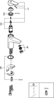 Смеситель для раковины Grohe BauFlow 23752000 Смеситель для раковины Grohe BauFlow 23752000