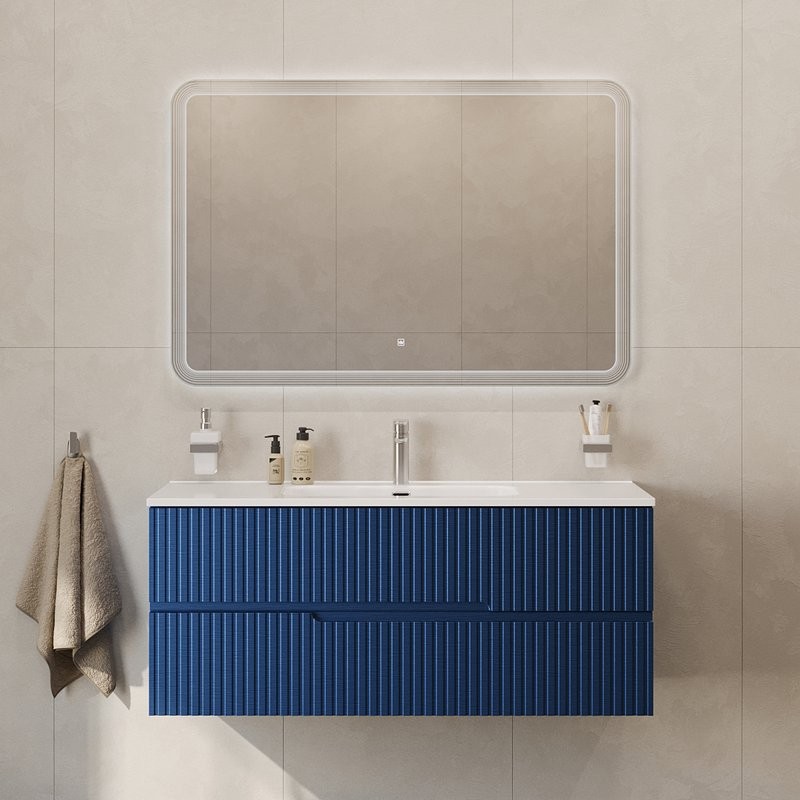 Мебель для ванной комнаты Cezares Duet 120 sapfiro, раковина Cezares CZR-8095-120