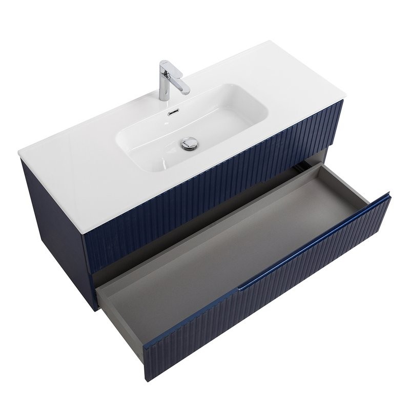 Мебель для ванной комнаты Cezares Duet 120 sapfiro, раковина Cezares CZR-8095-120